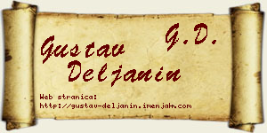 Gustav Deljanin vizit kartica